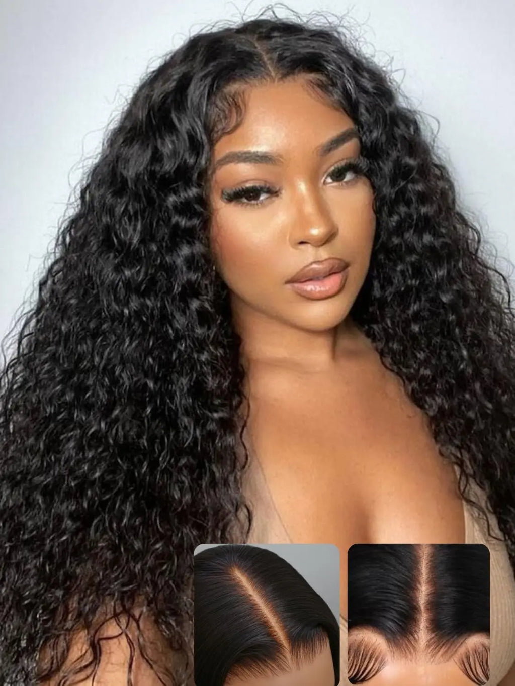 Wholesale Wigs Human Hair Water Wave Lace Front Wigs Hight Quality Single Drawn Human Hair Wigs for Black Women