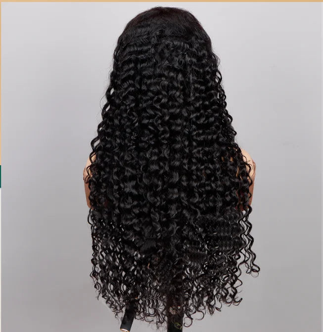 Wholesale Wigs Human Hair Water Wave Lace Front Wigs Hight Quality Single Drawn Human Hair Wigs for Black Women