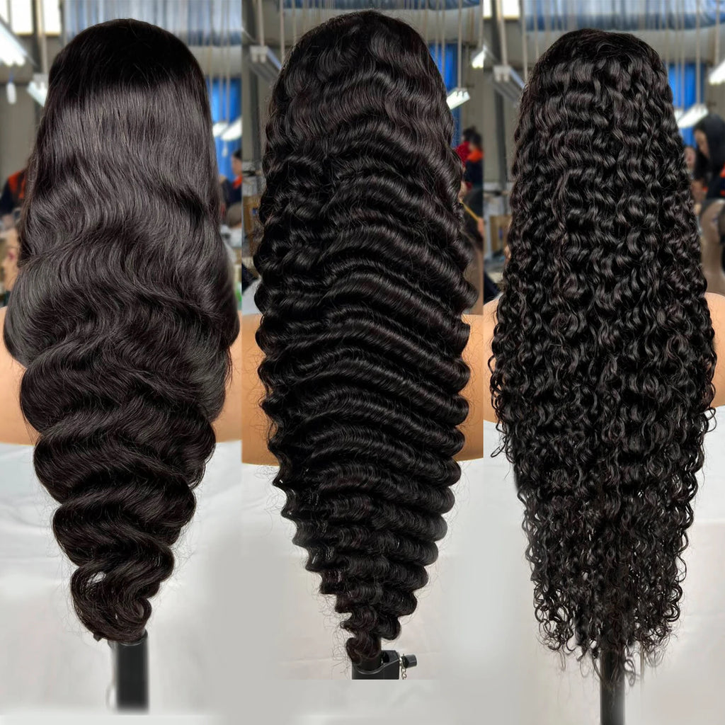 Wholesale Transparent  Lace Front Wig Pre Plucked Raw Human Hair Wigs for Black Women Body Wave Hd Lace Frontal Wigs