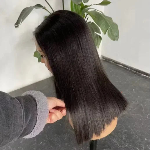 Glueless Bone Straight Hair HD Lace Frontal Wig 180 Density Wholesale Cheap Human Hair Wigs Full Lace Raw Indian Hair Wigs